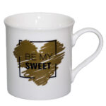 Cană ceramică albă cu inimă ‘Be my sweet’