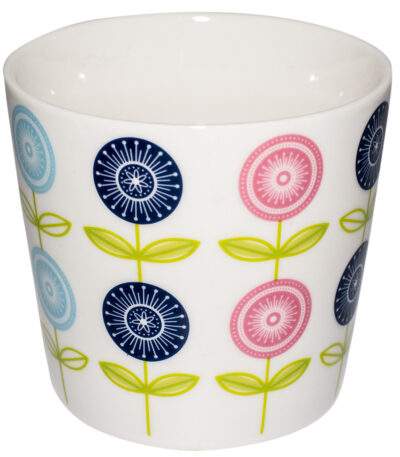 Cană din ceramică cu flori colorate – Model 2