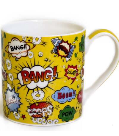 Cană galbenă colorată din ceramică “Bang!”