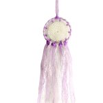 Dream catcher dantelă lila-alb