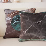 Set 2 Fețe Pernă Decorative din Catifea Earth 45 x 45 cm