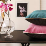 Set 2 Fețe Perne Decorative din Catifea Bianca 45 x45 cm