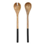 Set 2 linguri din lemn, 28 cm - Furnitura.ro