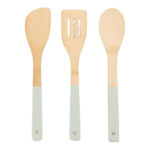 Set de 3 ustensile din lemn pentru bucătărie, 30 cm