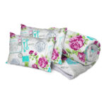 Set Pilotă Trandafiri 200x220 și 2 Perne 50x70