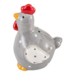 Set sare-piper găină gri 6,5x5,8x9 cm - Furnitura.ro