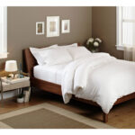 Lenjerie Ranforce, Bumbac Satinat Alb, Bumbac 100%