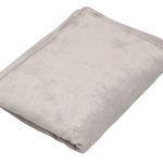 Păturică Cocolino catifelată și călduroasă gri deschis 130x160 cm