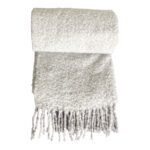 Păturică pufoasă gri deschis 120x140 cm