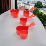 Set 4 linguri dozatoare în formă de inimă