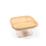 Caserola Bamboo Style, Mercury, 520 ml, 13.5x13.5x6.5 cm, sticla