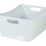 Cos de depozitare Jocca, 24x33.5x14 cm, plastic, alb