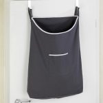 Cos de rufe cu montare pe perete, Wenko Canguro, 65 L, 100% bumbac/inox