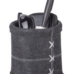 Cos depozitare, Wenko, Mara S, 15 x 15 cm / 12 x 12 cm, poliester, antracit