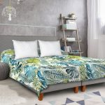 Cuvertura matlasata cu 2 fete identice, Alcam, 210x220 cm, Jungle