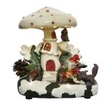 Decoratiune luminoasa Gnome house, Lumineo, 19x22 cm, 16 LED-uri, multicolor
