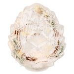 Decoratiune luminoasa Pinecone, Lumineo, 17x19 cm,  sticla