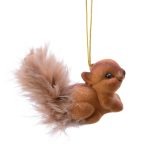Decoratiune pentru brad Squirell, Decoris, 6x3x4 cm, maro
