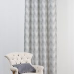 Draperie Mendola Interior, Portofino, 135x260 cm, poliester, gri argintiu