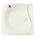 Farfurie Passion, Maxwell & Williams, 27 x 27 cm, portelan, alb/rosu