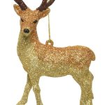 Glob Deer looking left, Decoris, 9.7x5x11.8 cm, plastic, multicolor