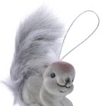 Glob Squirrel, Decoris, 9x3x4 cm, plastic, gri
