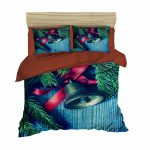 Lenjerie de pat dubla Xmas-404, Pearl Home, 3 piese, amestec bumbac, multicolor