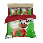 Lenjerie de pat dubla Xmas-412, Pearl Home, 3 piese, amestec bumbac, multicolor