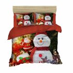 Lenjerie de pat dubla Xmas-433, Pearl Home, 3 piese, amestec bumbac, multicolor