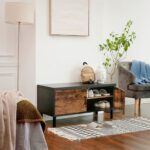 Pantofar cu 2 usi Vasagle, 76 x 38 x 45 cm, PAL/metal, negru