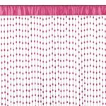 Perdea tip snur Little Balls, Bizzotto, 140x280 cm, fucsia