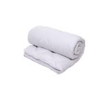 Pilota dubla alba, vara si iarna, microfibra, 200 X 220 cm, grosime250 g + 150 g