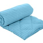 Pilota Alcam Damasc Bleu Ciel 200x220 cm, umplutura lana, 300 g/mp