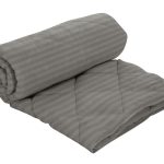 Pilota Alcam Damasc Grey 200x220 cm, umplutura lana, 300 g/mp