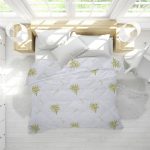 Pilota alba toamna, 140×200 cm, model Aloe Vera, 250g/mp