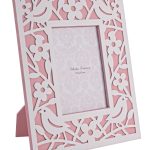 Rama foto, Bizzotto, Bird, 21 x1.5 x 26.5 cm, lemn, roz/alb