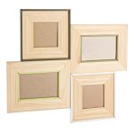 Rama foto de perete Nature Life, Bizzotto, 4 fotografii, 46.8x42 cm, lemn/sticla