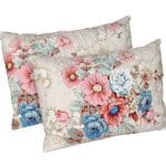 Set 2 perne Bouquet, microfibra matlasata Alcam, 50x70 cm