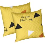 Set 2 perne Fantasy, microfibra matlasata, 70x70 cm