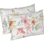 Set 2 perne Flore, microfibra matlasata, 50x70 cm