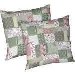 Set 2 perne Garden, microfibra matlasata, 70x70 cm