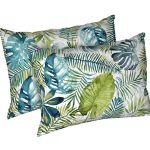 Set 2 perne Jungle, microfibra matlasata, 50x70 cm