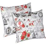 Set 2 perne Romance, microfibra matlasata, 70x70 cm