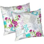 Set 2 perne Rose, microfibra matlasata Alcam, 70x70 cm