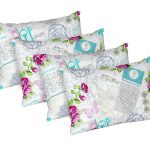 Set 4 perne Rose, microfibra matlasata Alcam, 50x70 cm