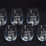 Set 6 pahare Keep Calm, Mercury, 460 ml, 9x11.5 cm, sticla