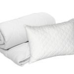 Set Blanche, perna microfibra 50x70 cm si pilota matlasata 350g/mp, 140x200 cm