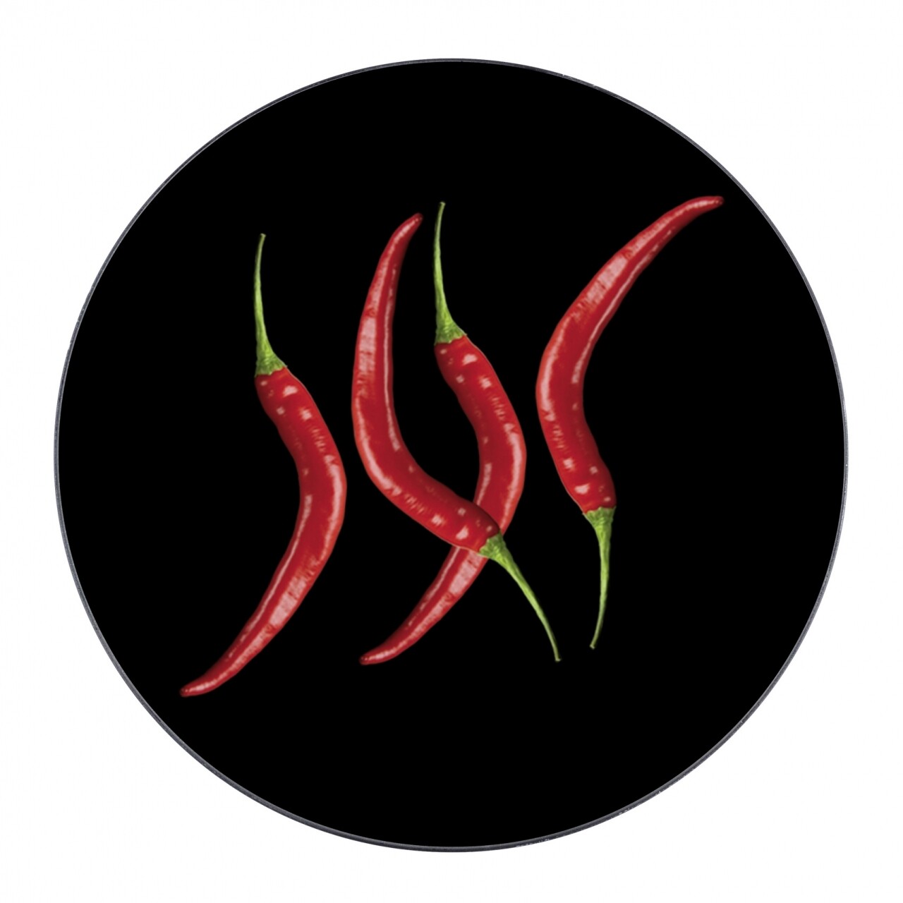 l-suport-din-sticla-pentru-recipiente-fierbinti-wenko-hot-pepper-20-cm Suport pentru recipiente fierbinti Hot Pepper, Wenko, Ø 20 cm, sticla/silicon, negru/rosu - imagine 1