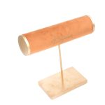 Suport pentru bijuterii Mercury, 21x8x20 cm, catifea/metal, galben