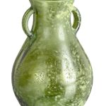 Vaza, Arleen, Bizzotto, 16x24 cm, sticla reciclata, verde inchis